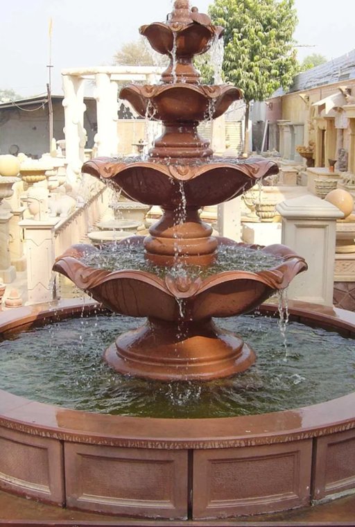 Sand Stone And Marble Water Fountain